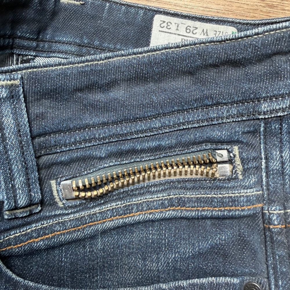 Diesel Paddom Jeans Mens 29x30 Blue Dark Wash Straight Leg Stretch Made in Italy - Picture 10 of 15